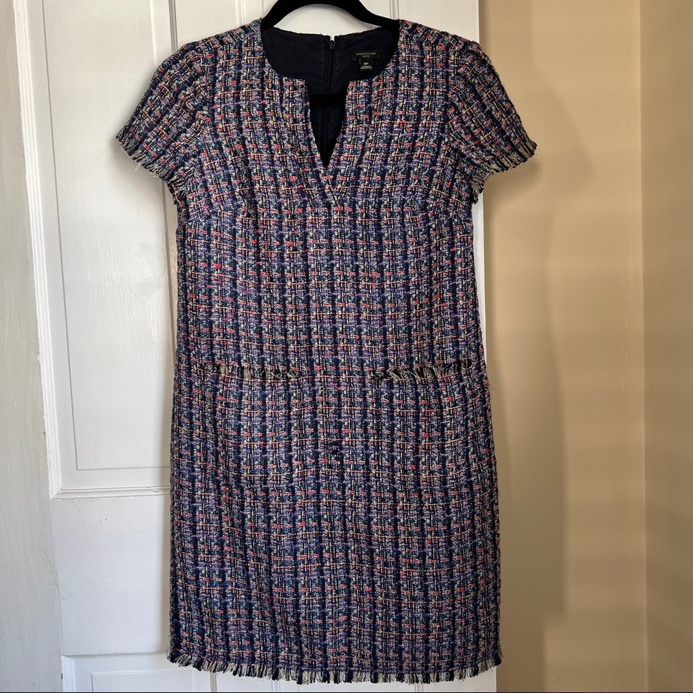 Ann Taylor 0P tweed dress